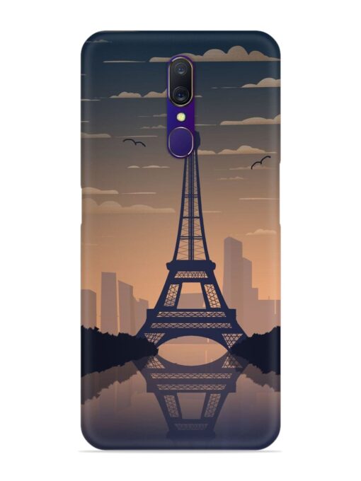 France Paris Eiffel Tower Gradient Snap Case for Oppo A9 Zapvi