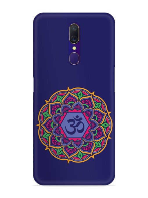 Om Mandala Art Blue Snap Case for Oppo A9