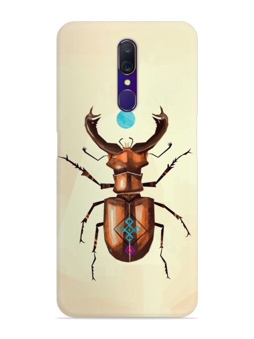 Stag Beetle Vector Snap Case for Oppo A9