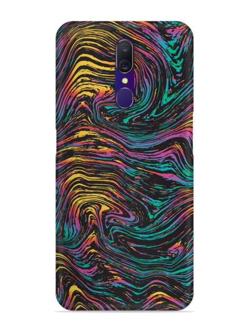 Abstract Liquid Colors Snap Case for Oppo A9 Zapvi