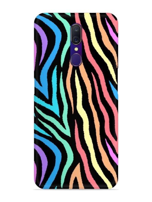 Colorful Abstract Zebra Snap Case for Oppo A9