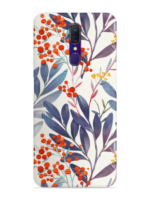 Seamless Floral Pattern Snap Case for Oppo A9 Zapvi