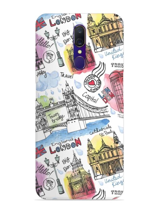 Vector London Landmark Snap Case for Oppo A9 Zapvi