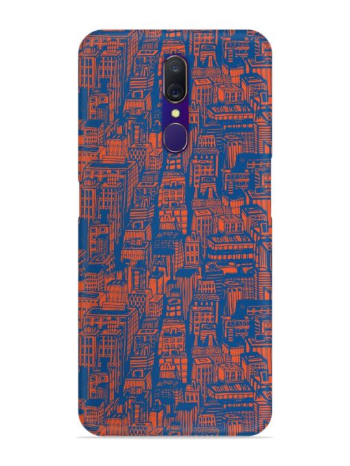 Hand Drawn Seamless Snap Case for Oppo A9 Zapvi