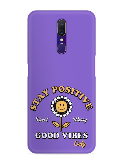 Retro Positive Flower Snap Case for Oppo A9 Zapvi