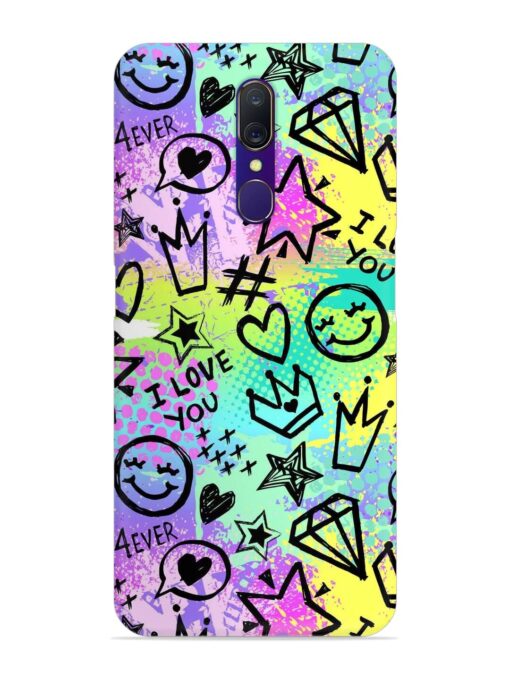 Bright Seamless Pattern Snap Case for Oppo A9 Zapvi