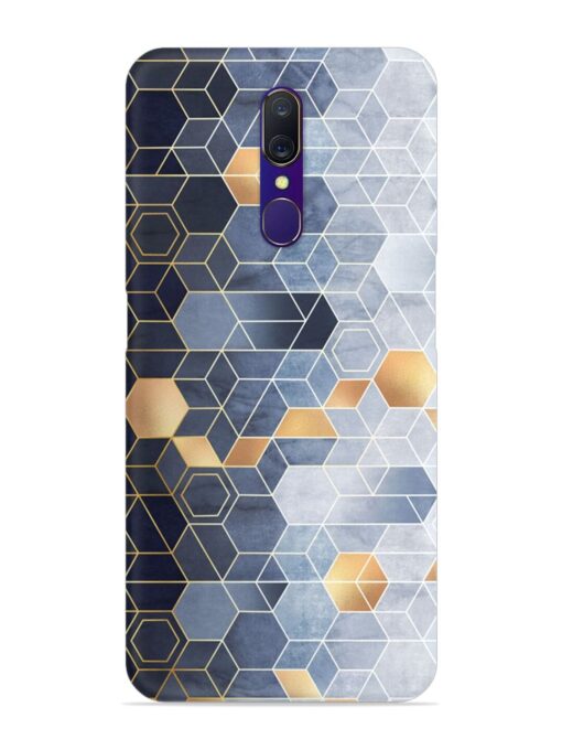 Geometric Abstraction Hexagons Snap Case for Oppo A9 Zapvi