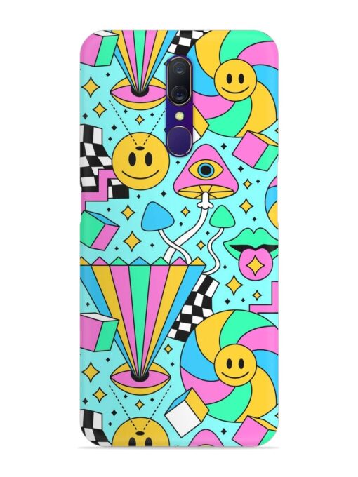 Trippy Rainbow 60S Snap Case for Oppo A9 Zapvi