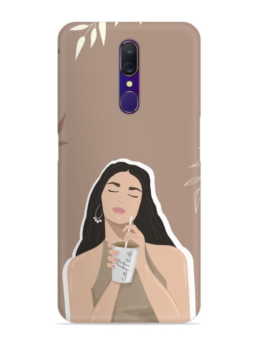 Girl With Coffee Snap Case for Oppo A9