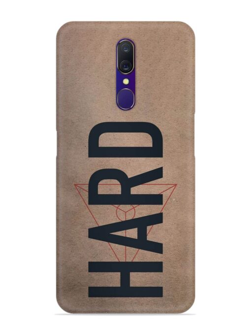 Hard Typo Snap Case for Oppo A9 Zapvi