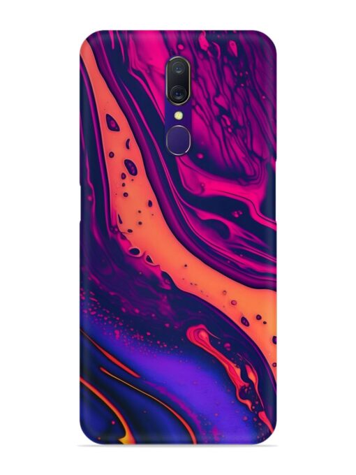 Fluid Blue Pink Art Snap Case for Oppo A9