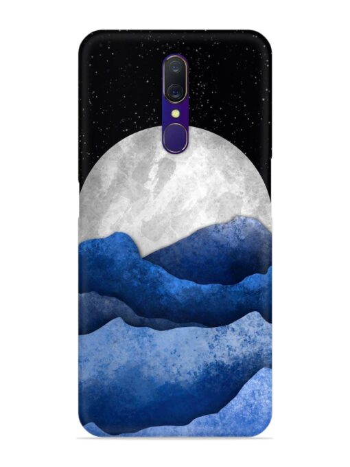 Full Moon Mountain Vector Snap Case for Oppo A9 Zapvi