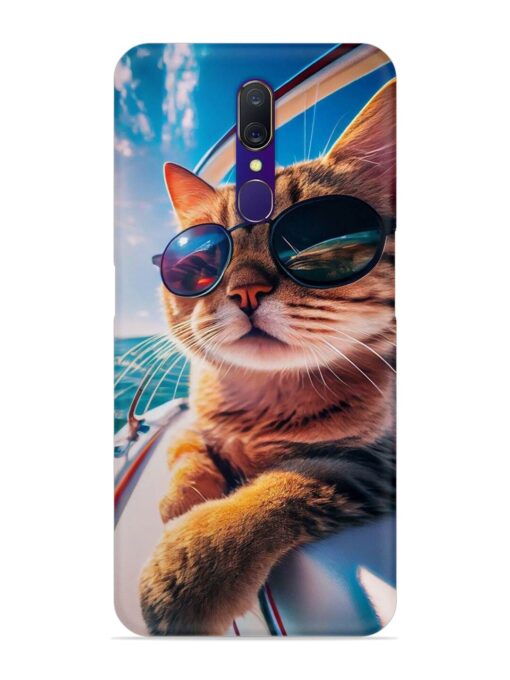 Cat In Style Snap Case for Oppo A9 Zapvi