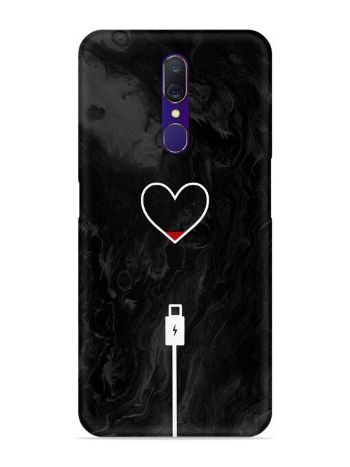 Heart Charging Vector Snap Case for Oppo A9 Zapvi