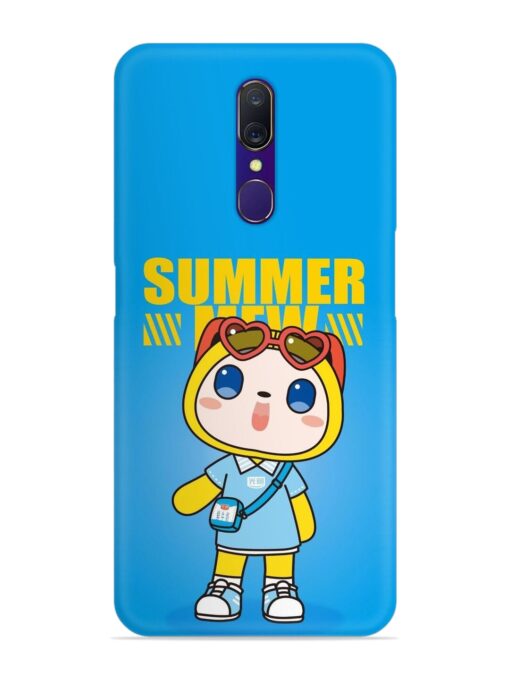 Summer Mew Cartoon Snap Case for Oppo A9 Zapvi