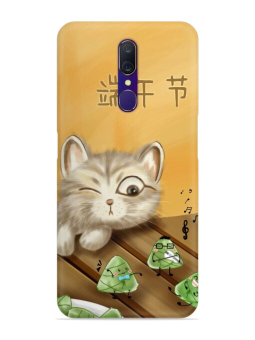 Cat Scorpion Dancing Snap Case for Oppo A9 Zapvi