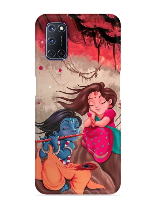 Radhe Krishna Water Art Snap Case for Oppo A92