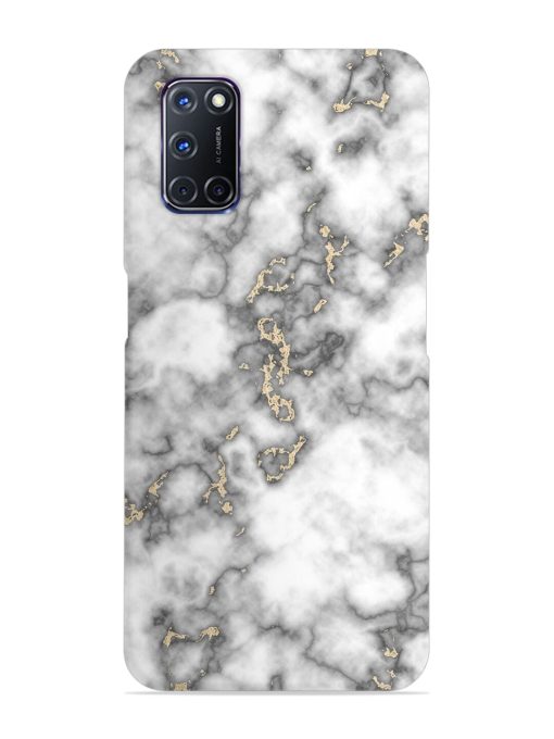 Gray And Gold Marble Snap Case for Oppo A92