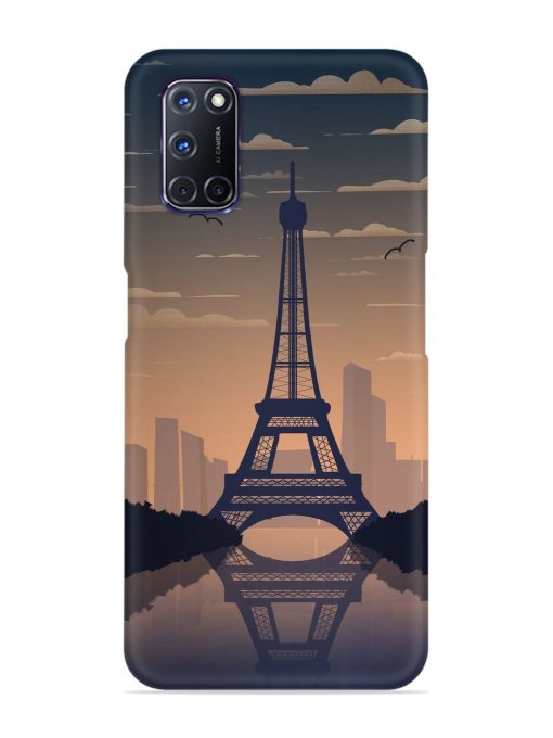 France Paris Eiffel Tower Gradient Snap Case for Oppo A92 Zapvi