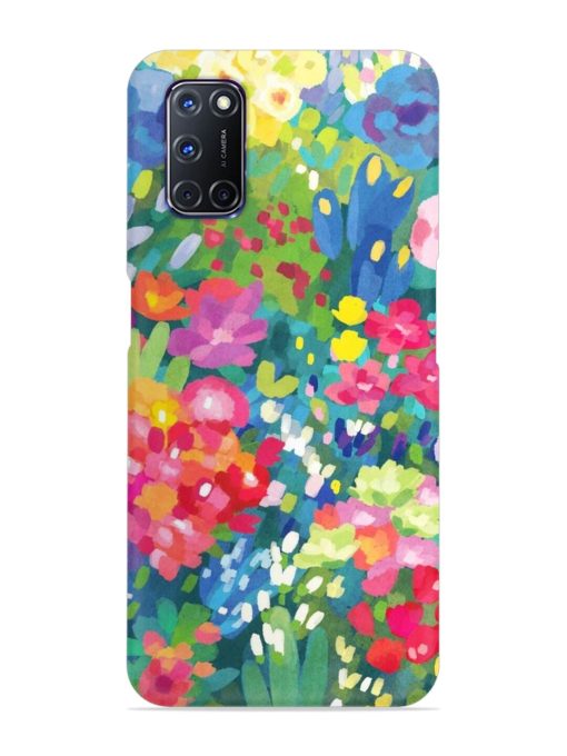 Watercolor Flower Art Snap Case for Oppo A92