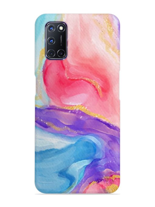 Watercolor Gradient Snap Case for Oppo A92 Zapvi