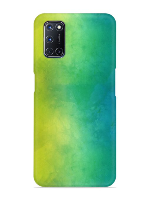 Yellow Green Gradient Snap Case for Oppo A92 Zapvi