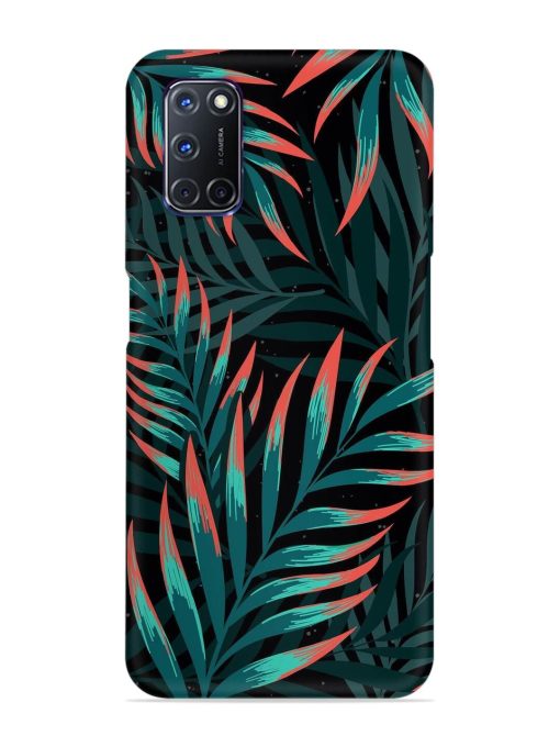 Green Leaf Art Snap Case for Oppo A92 Zapvi