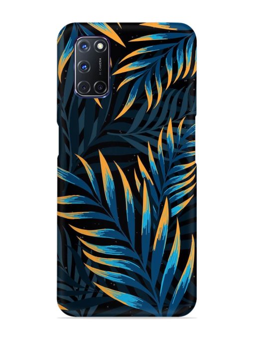 Abstract Leaf Art Snap Case for Oppo A92 Zapvi