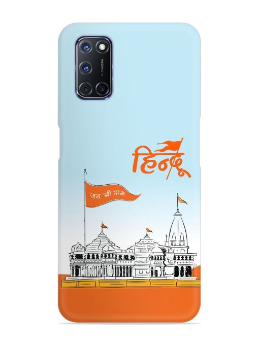 Ram Mandir Hindu Snap Case for Oppo A92 Zapvi