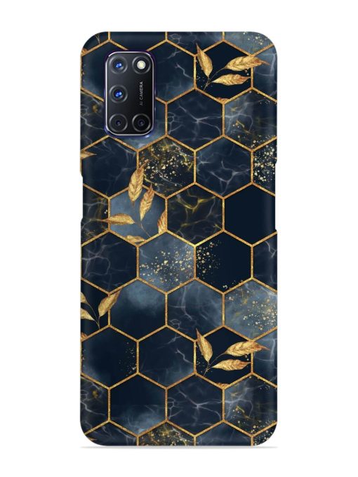 Marble Hexagon Seamless Snap Case for Oppo A92 Zapvi