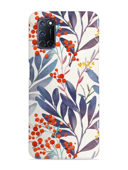 Seamless Floral Pattern Snap Case for Oppo A92