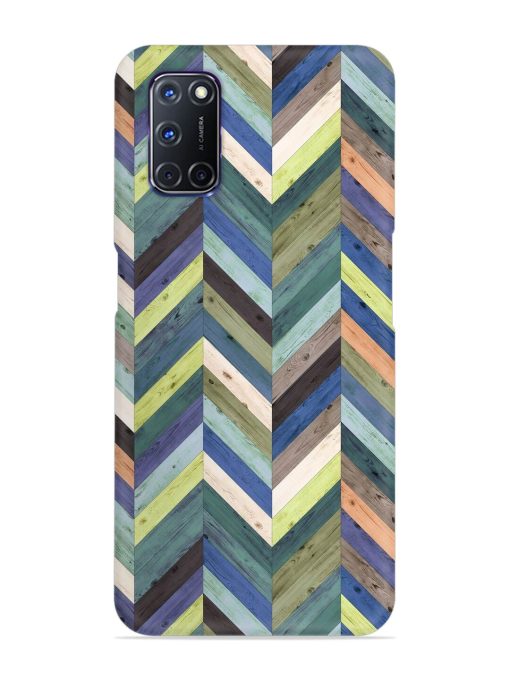 Chevron Random Color Snap Case for Oppo A92 Zapvi