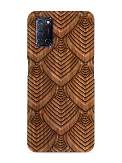 Carved Pattern On Snap Case for Oppo A92 Zapvi