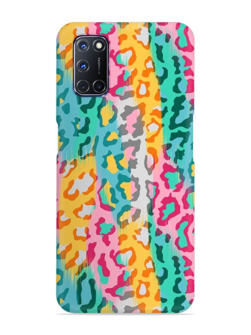 Seamless Vector Colorful Snap Case for Oppo A92 Zapvi