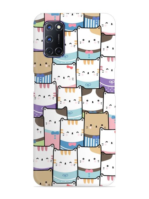 Cute Adorable Cat Snap Case for Oppo A92