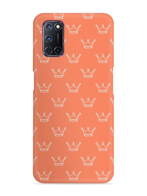 Hand Drawn Crown Snap Case for Oppo A92 Zapvi