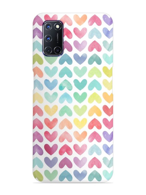 Seamless Colorful Watercolor Snap Case for Oppo A92 Zapvi