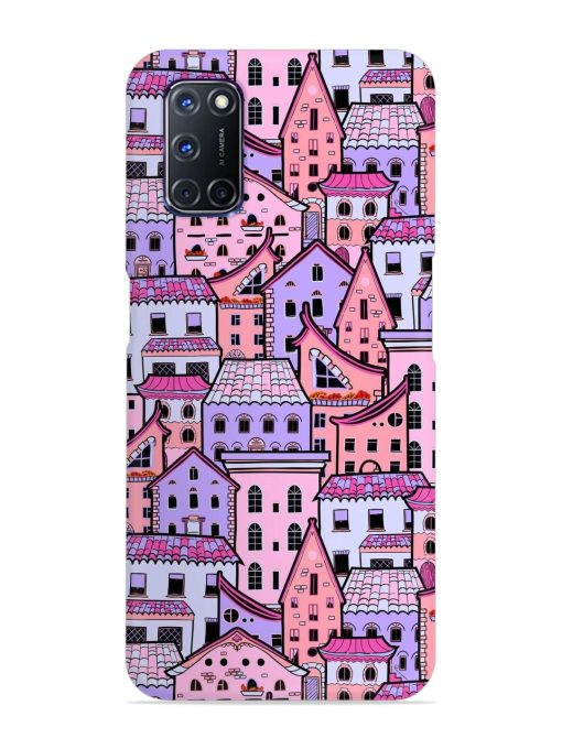 Seamless Pattern Houses Snap Case for Oppo A92