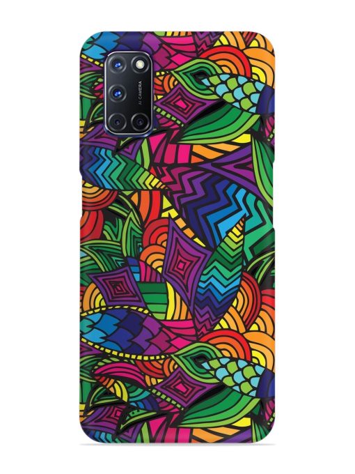 Abstract Multicolor Seamless Snap Case for Oppo A92 Zapvi