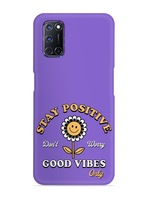 Retro Positive Flower Snap Case for Oppo A92 Zapvi