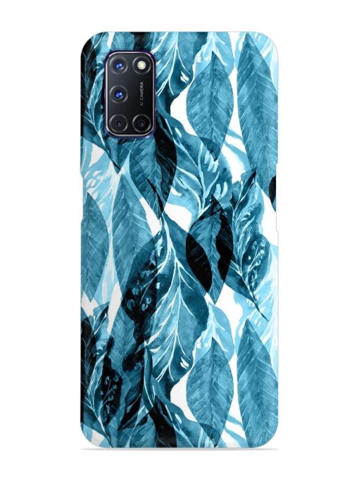 Leaves Pattern Jungle Snap Case for Oppo A92 Zapvi