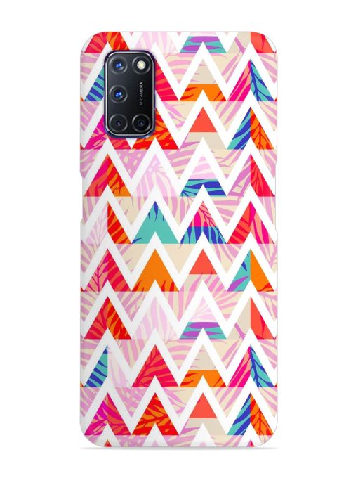 Abstract Triangle Background Snap Case for Oppo A92 Zapvi