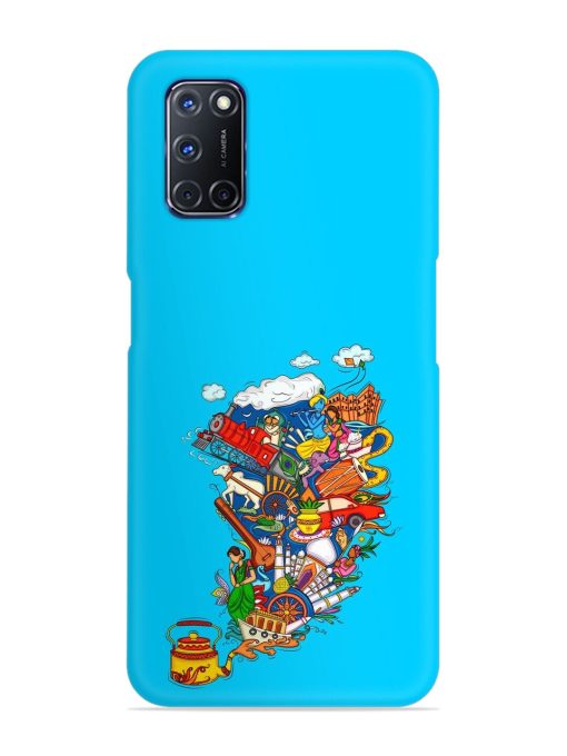 Vector Design Indian Snap Case for Oppo A92 Zapvi