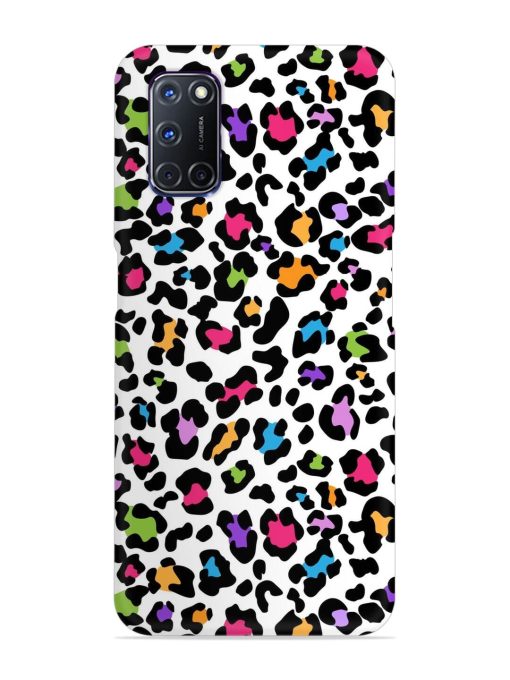 Seamless Leopard Pattern Snap Case for Oppo A92