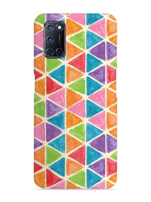 Seamless Colorful Isometric Snap Case for Oppo A92