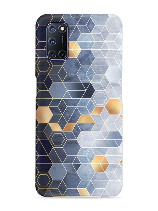 Geometric Abstraction Hexagons Snap Case for Oppo A92 Zapvi