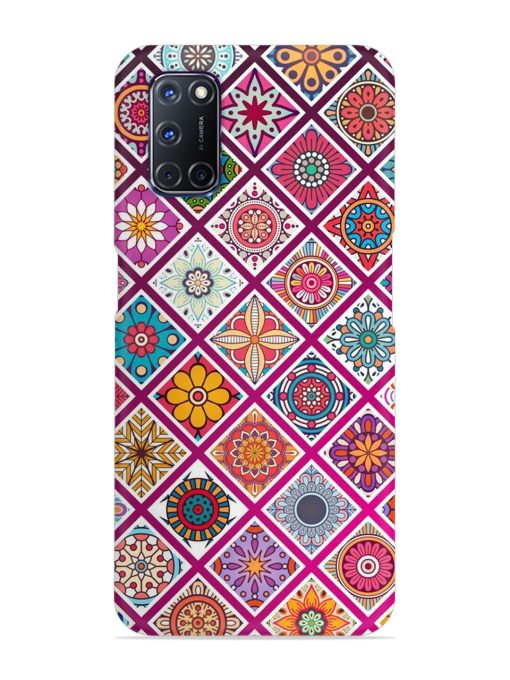 Seamless Tile Pattern Snap Case for Oppo A92 Zapvi