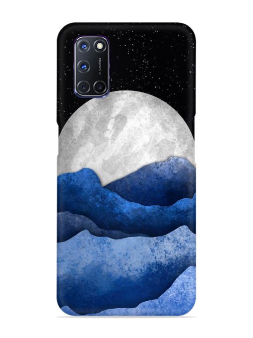 Full Moon Mountain Vector Snap Case for Oppo A92 Zapvi