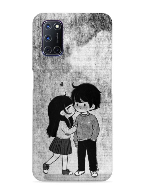 Couple Love Highlights Snap Case for Oppo A92