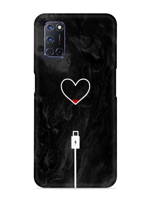 Heart Charging Vector Snap Case for Oppo A92 Zapvi